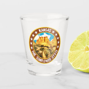 Kansas                                             shot glass