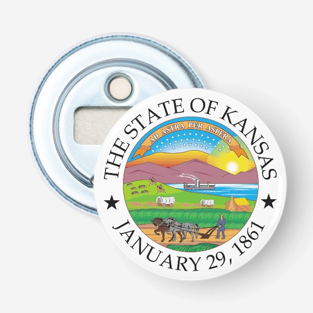 Kansas sign bottle opener (Front)