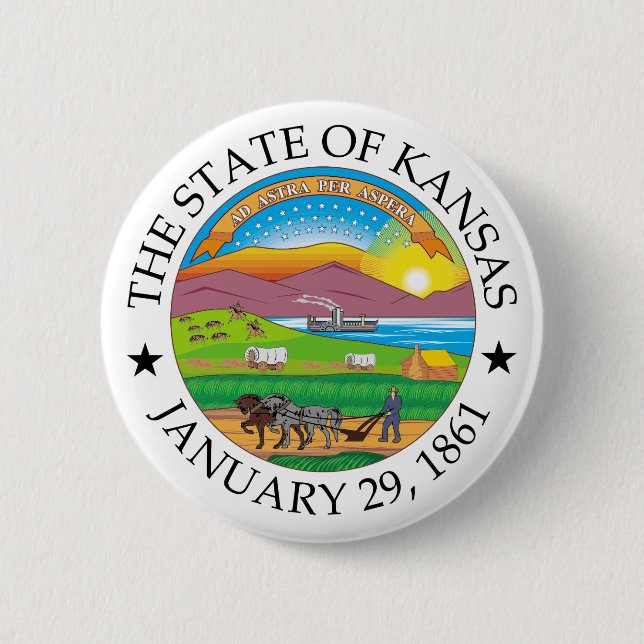 Kansas sign button (Front)