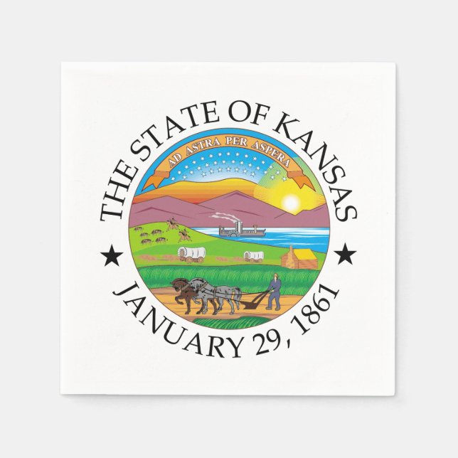 Kansas sign napkins (Front)