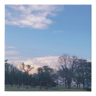 Kansas Skies Faux Canvas Print