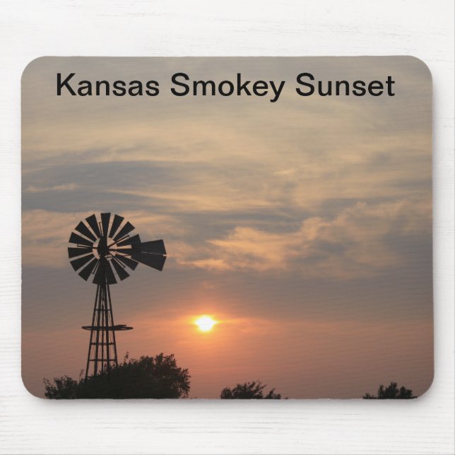 Kansas Smokey Sunset Mouse Pad (Front)