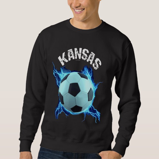 Kansas Soccer Retro Sweatshirt (Front)