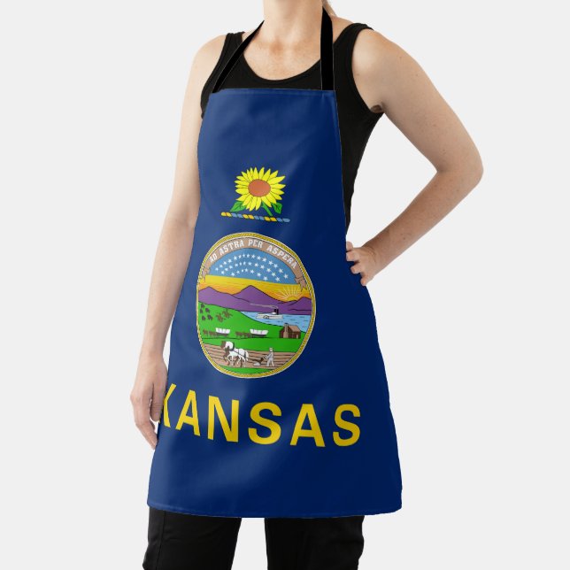 Kansas State Flag Apron (Insitu)
