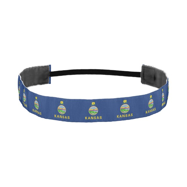 Kansas State Flag Athletic Headband (Front)