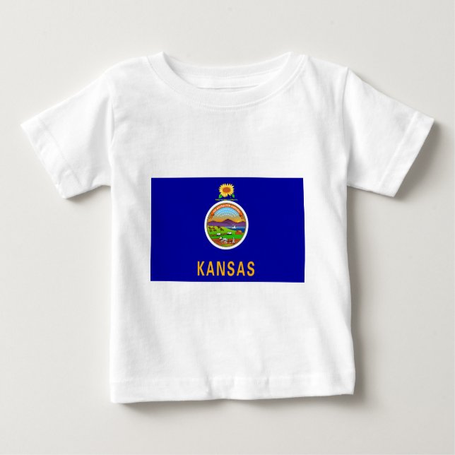 Kansas State Flag Baby T-Shirt (Front)