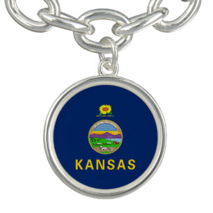 Kansas State Flag Bracelet