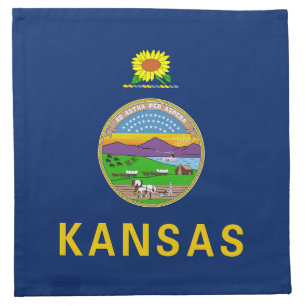 Kansas State Flag Cloth Napkin