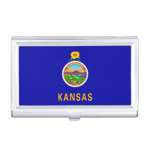 Kansas State Flag Design Case For Business Cards