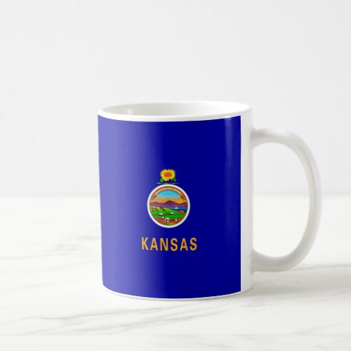 Kansas State Flag Design Coffee Mug