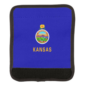 Kansas State Flag Design Decor Luggage Handle Wrap