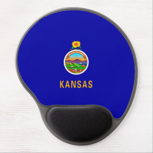 Kansas State Flag Design Gel Mouse Pad