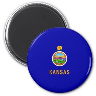 Kansas State Flag FRIDGE MAGNET 