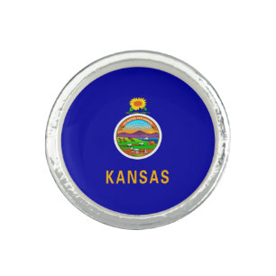 Kansas State Flag Design Ring