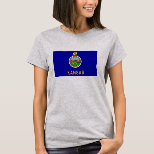 Kansas State Flag Design T_Shirt