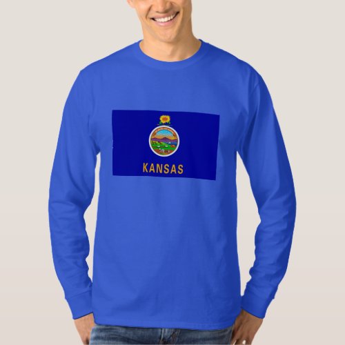 Kansas State Flag Design T_Shirt