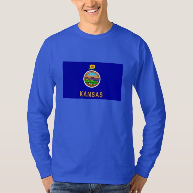 Kansas State Flag Design T-Shirt (Front)