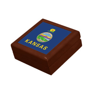 Kansas State Flag Gift Box