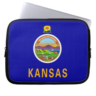 Kansas State Flag Laptop Sleeve