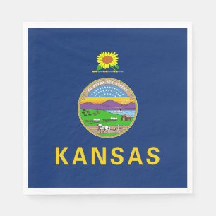 Kansas State Flag Napkins