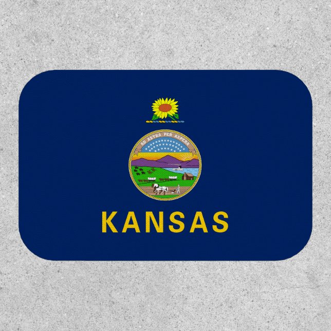 Kansas State Flag Patch (Front)