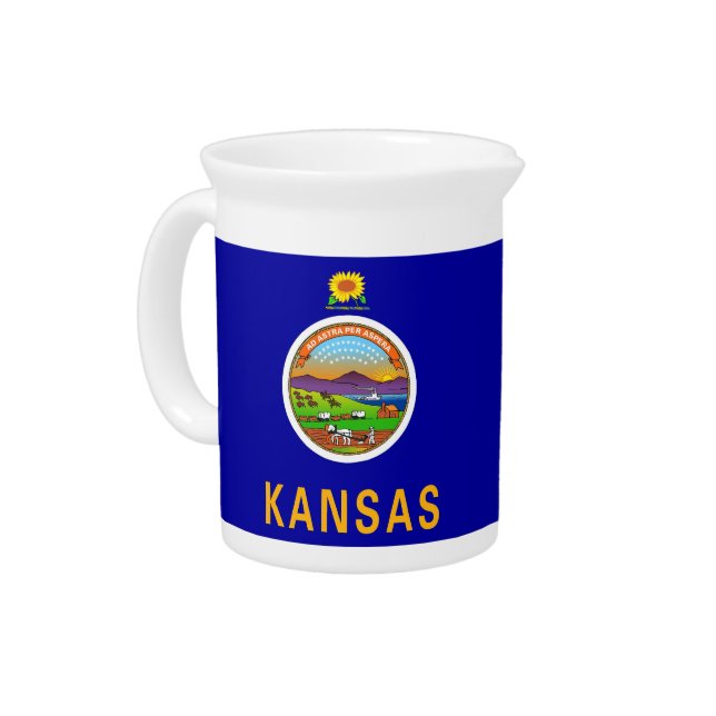 Kansas State Flag Pitcher (Left)