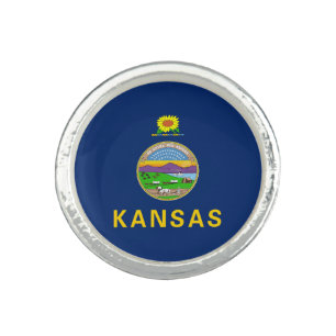 Kansas State Flag Ring