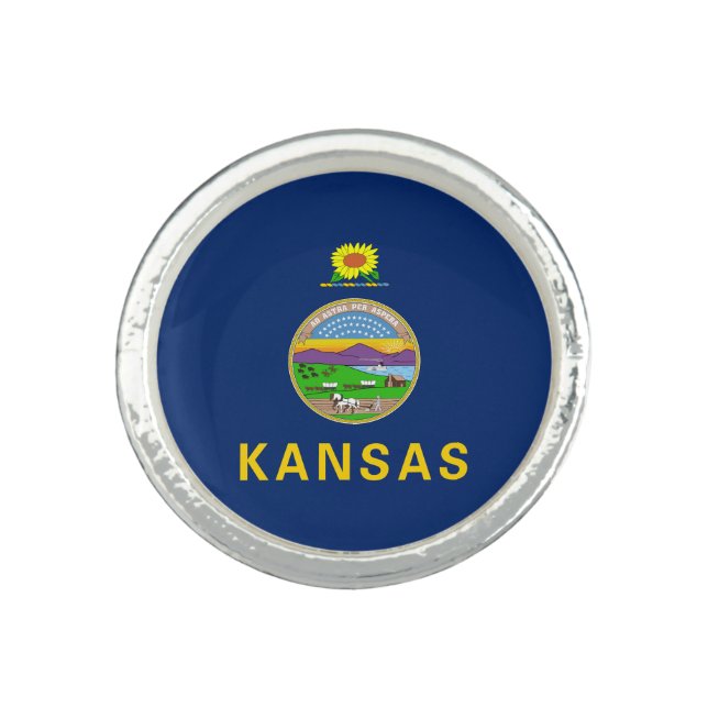 Kansas State Flag Ring (Front)