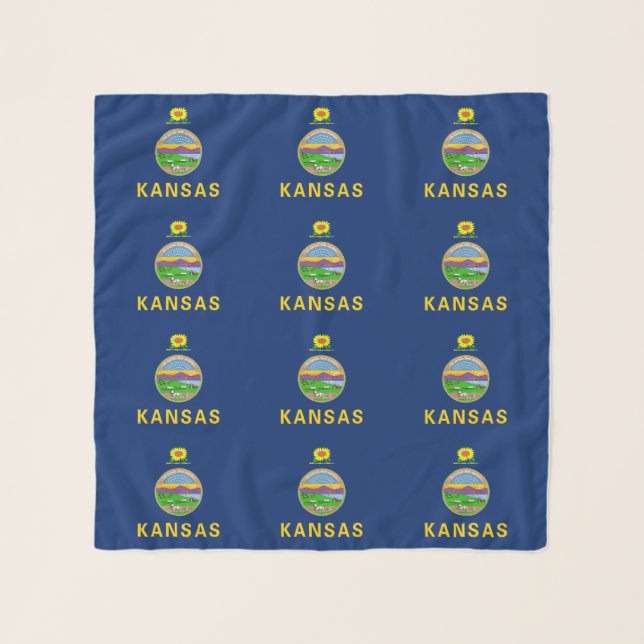 Kansas State Flag Scarf (Front)
