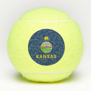 Kansas State Flag Tennis Balls
