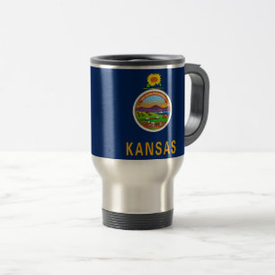 Kansas State flag Travel Mug
