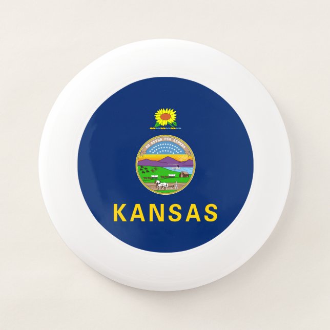Kansas State Flag Wham-O Frisbee (Front)
