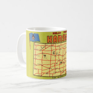 Kansas State Map Mug