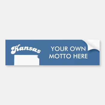 Kansas State Motto T-shirt T-shirt Bumper Sticker by Shirtuosity at Zazzle