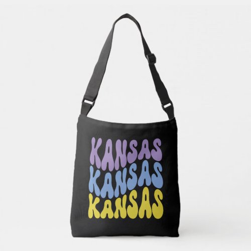 Kansas State USA Vintage Crossbody Bags