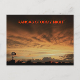 KANSAS STORMY NIGHT  Post Card