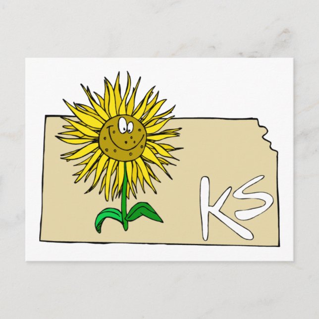 Kansas Sunflower Postcard (Front)
