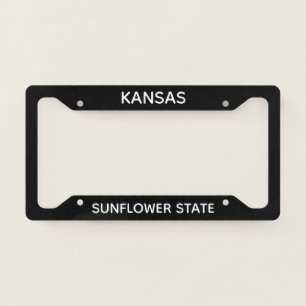Kansas Sunflower State License Plate Frame