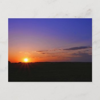Kansas Sunset 2 Postcard by KKHPhotosVarietyShop at Zazzle