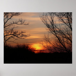 Kansas Sunset Poster