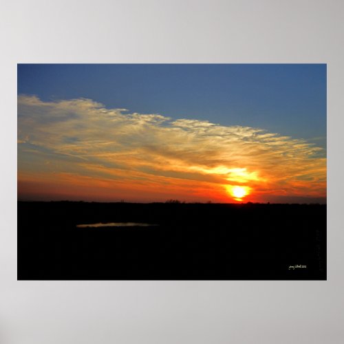 Kansas Sunset Poster