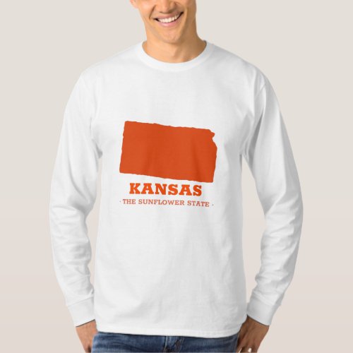 Kansas _ The Sunflower State Long Sleeve T_Shirt