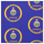 Kansas The Sunflower State Personalized Flag Fabric