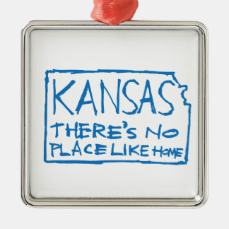 Kansas - There's No Place Like Home Metal Ornament