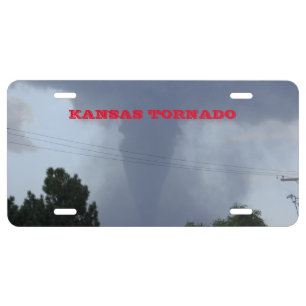 Kansas Tornado Car Tag License Plate