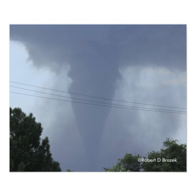 Kansas Tornado Photo Enlargement Print (Front)