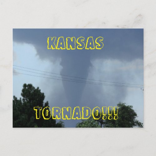 Kansas Tornado Post Card