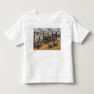 Kansas (Tractor & Hay Bailer Scene) Toddler T-shirt