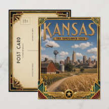 Kansas Vintage Art Deco Golden Age