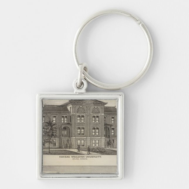 Kansas Wesleyan University Keychain (Front)